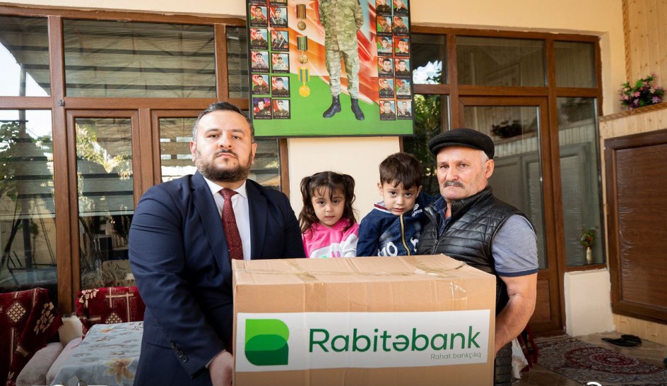 Rabitəbank şəhid ailələrinə dəstəyini davam etdirir